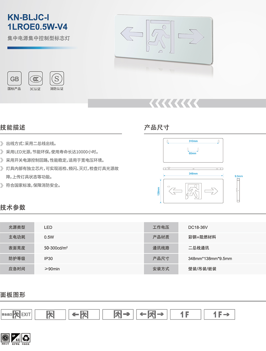 KN-BLJC-I-1LROE0.5W-V4集中电源集中控制型标志灯.jpg
